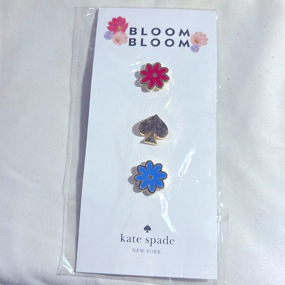 Kate Spade‎ New York Bloom Bloom Flower Pin New On card